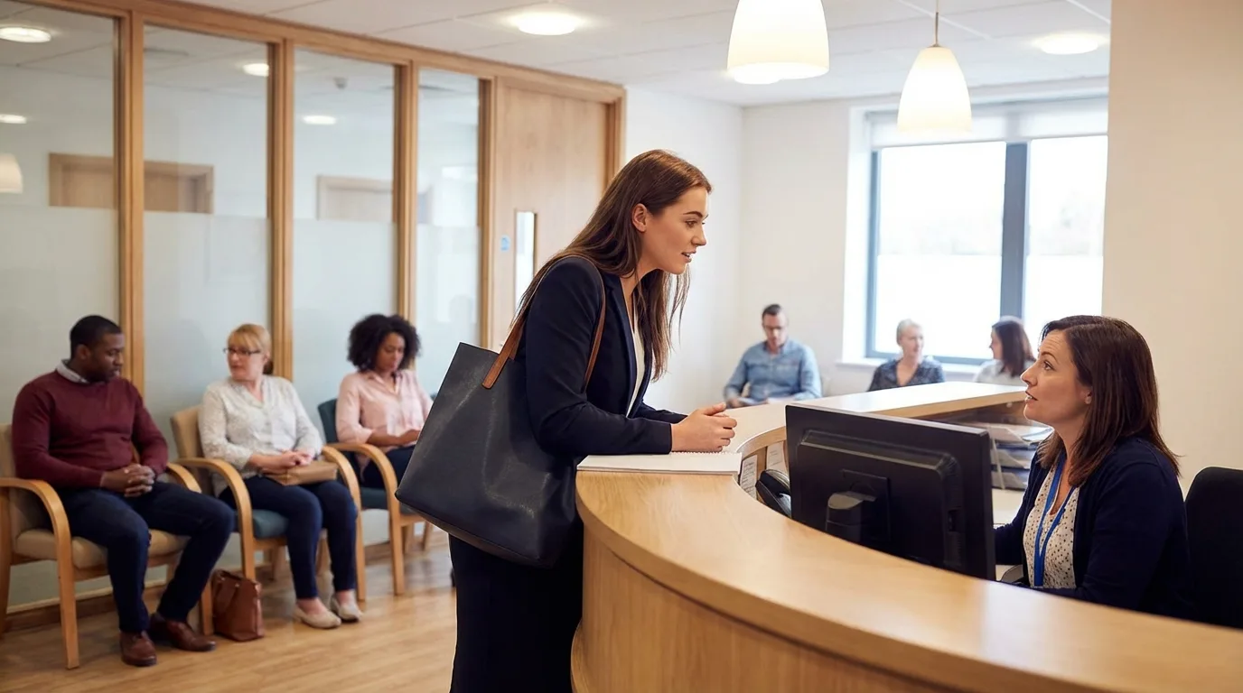 Professional managing health during a UK work assignment